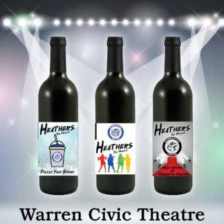 Warren Civic Theatre Custom Labeled Wine Bottle Fundraiser